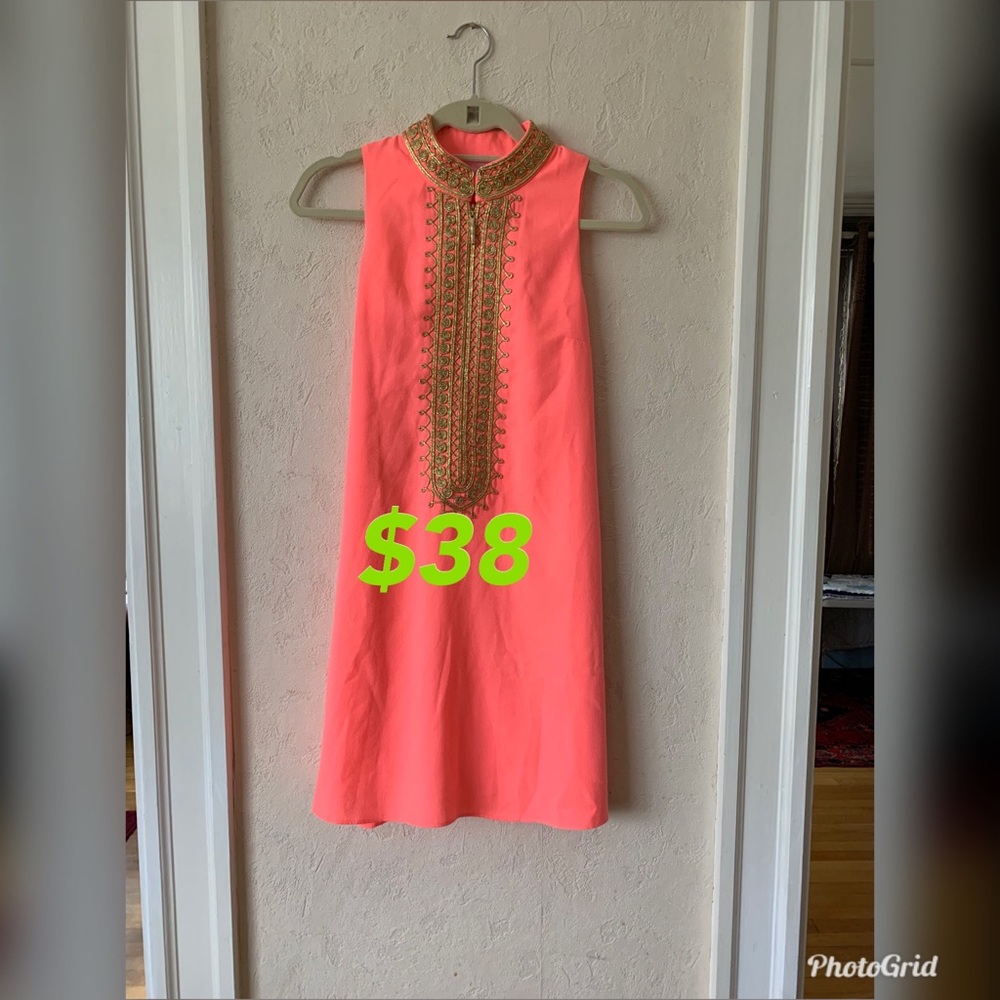 Lilly Pulitzer Coral Jane Shift Dress